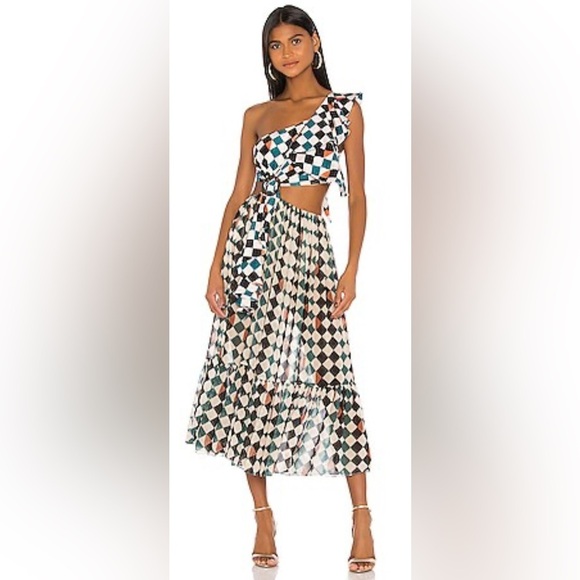 PatBO Dresses & Skirts - PatBO One-Shoulder Multicolor Dress